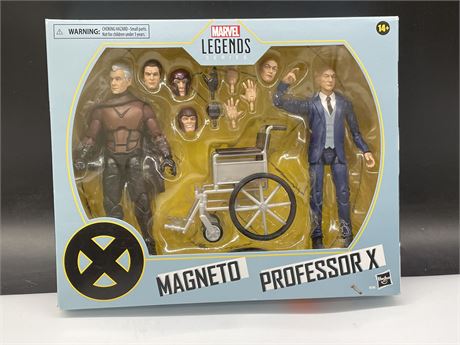 IN BOX MARVEL LEGENDS SERIES MAGNETO & PROFESSOR X