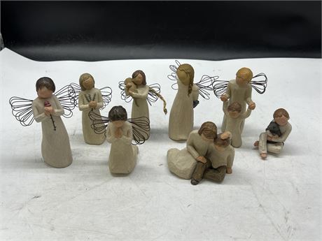 8 WILLOW TREE FIGURES (Tallest is 5.5”)