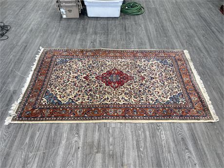 VINTAGE HAND KNOTTED PERSIAN CARPET 51”x86”