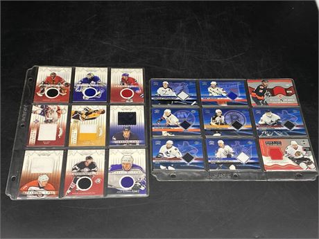 18 ASSORTED JERSEY CARDS