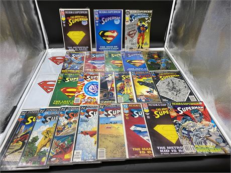 24 SUPERMAN COMICS