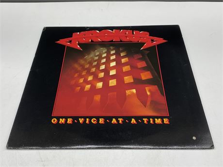 KROKUS - ONE VICE AT A TIME - VG+