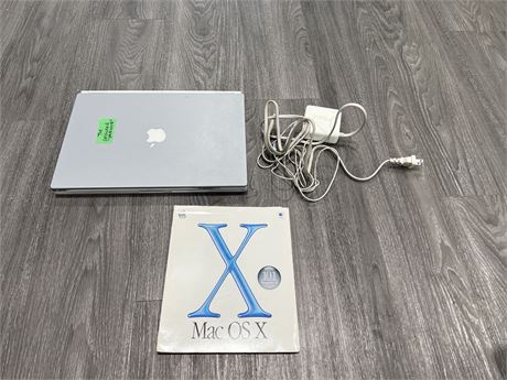 APPLE MAC POWERBOOK G4 LAPTOP W/ CHARGER - WORKING