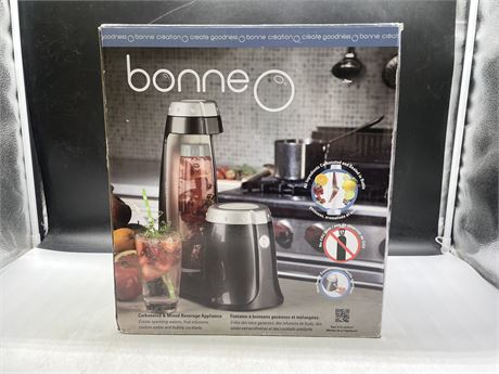 AS NEW BONNE O CARBONATED & MIXING BEVERAGE APPLIANCES