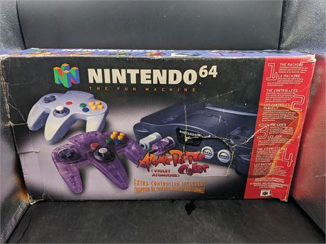 NINTENDO 64 CONSOLE WITH BOX - VERY GOOD CONDITION