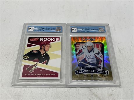 2 GCG GRADED NHL ROOKIE CARDS