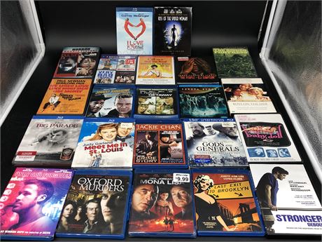 22 MISC BLUE RAY/DVDS