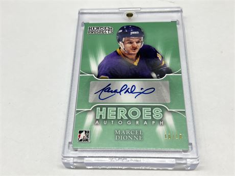 I.T.G. MARCEL DIONNE AUTO CARD #10/10