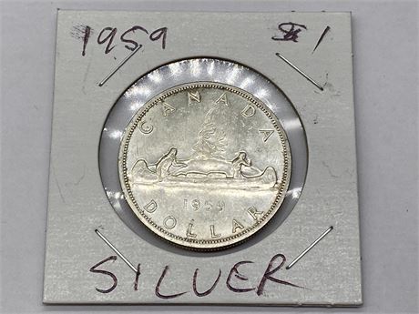 1959 SILVER CANADIAN DOLLAR