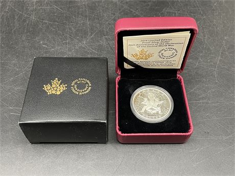 14’ ROYAL CANADIAN MINT LIMITED EDITION PROOF SILVER DOLLAR