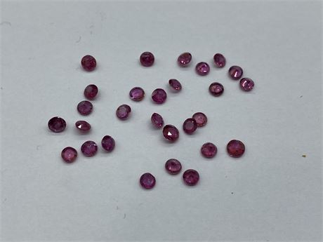 NATURAL DEEP PINK TOPAZ - OVER 2CT TOTAL WEIGHT