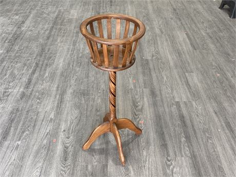 DECORATIVE WOODEN PLANT STAND (12.5”X33”)