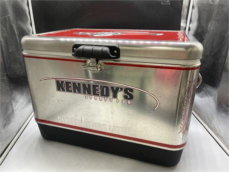 KENNEDY SPORTS PUB STAINLESS STEEL COOLER (23”x14”x17x)