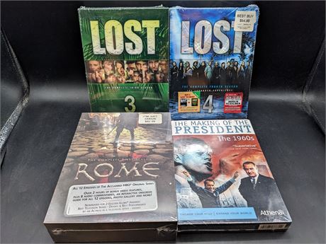 4 SEALED TV SERIES DVD BOX SETS