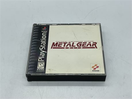 METAL GEAR SOLID - PLAYSTATION - COMPLETE WITH MANUAL