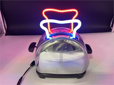 VINTAGE TOASTER W/NEON BREAD - CUSTOM PC BY ENDEAVOUR NEON SIGNS - ANDREW HIBBS