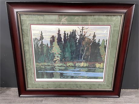 LAWREN HARRIS NUMBERED PRINT NORTHERN FOREST 31”x27”