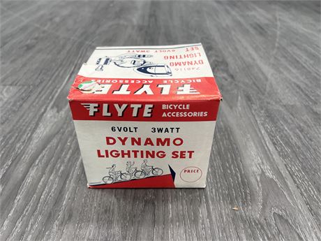 VINTAGE 1960’s FLYTE DYNAMO LIGHTING SET