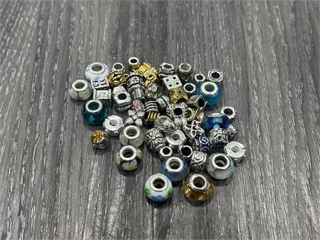 LOT OF PANDORA STYLE CHARMS - SOME MARKED 925