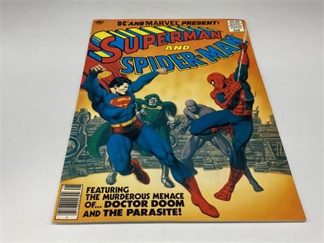 LARGE COMIC MARVEL SUPERMAN & SPIDER-MAN #28