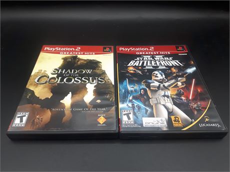 STAR WARS BATTLEFRONT 2 - SHADOW OF COLOSSUS - PS2