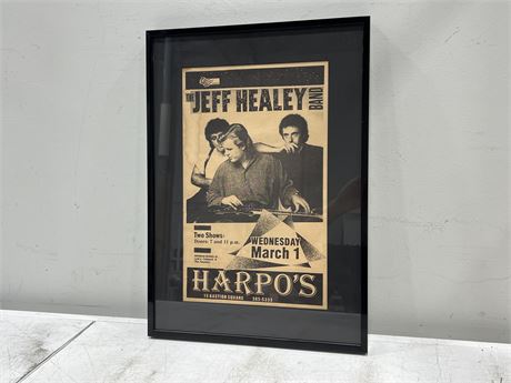 VINTAGE JEFF HEALEY BAND POSTER (15”x21.5”)