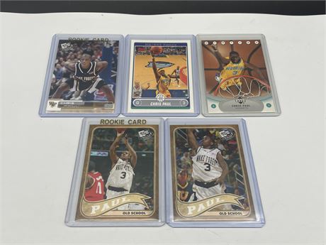 3 CHRIS PAUL PRE-ROOKIE CARDS + 2ND YEAR & OTHER