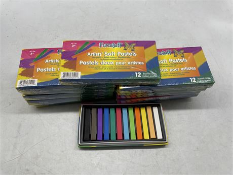 12 NEW PACKS OF ARTISTS SOFT PASTELS