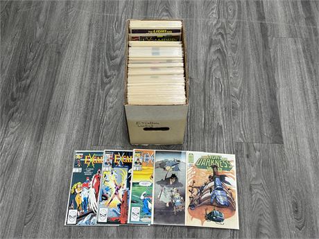 SHORT BOX OF MOSTLY EXCALIBUR COMICS - SOME DOUBLES / MULTIPLES