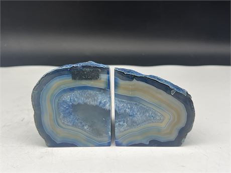 AGATE BOOKENDS - 3”