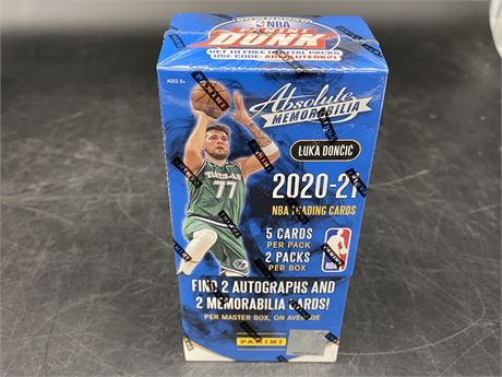 SEALED 2020-21 PANINI NBA MASTER CARD BOX
