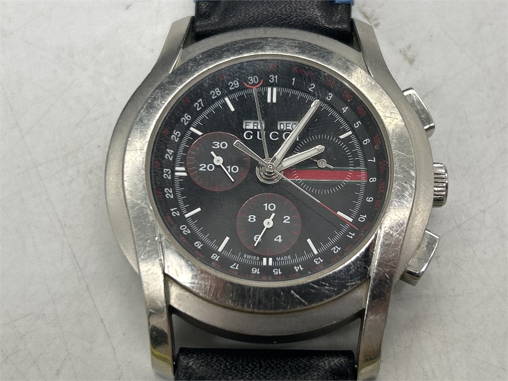 Urban Auctions - AUTHENTIC GUCCI 5500 CHRONO WATCH - REPLACEMENT STRAP