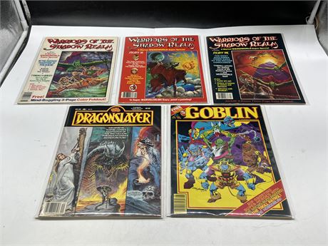 5 MISC COMIC MAGS