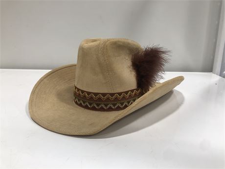 BECO LIGHT BROWN COWBOY HAT (SIZE 7-71/8)