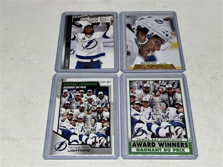 2020/21 UD BRAYDEN POINT “DAY WITH THE CUP” CARD & 3 OTHERS