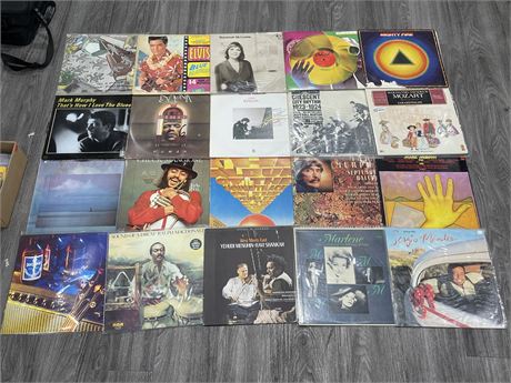 LOT OF 20 RECORDS MOST SLIGHTLY SCRATCHED/SCRATCHED