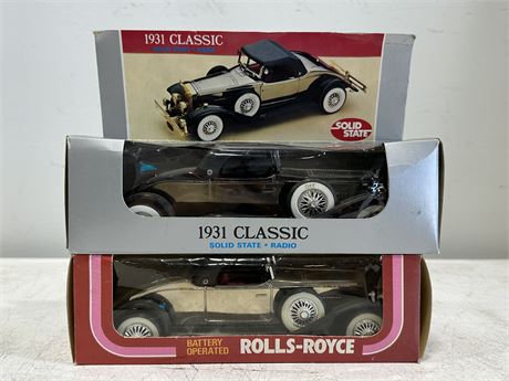 (2) BATTERY OPERATED COLLECTABLE CARS