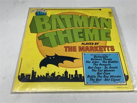 BATMAN THEME CBC RECORD - VERY GOOD (Slight scratches)