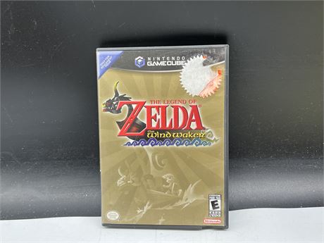 THE LEGEND OF ZELDA THE WIND WAKER FOR GAMECUBE - DISC IS MINT