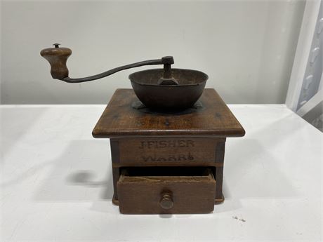 ANTIQUE JAY FISHER COFFEE GRINDER