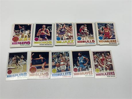 60 MINT 1977 TOPPS NBA CARDS