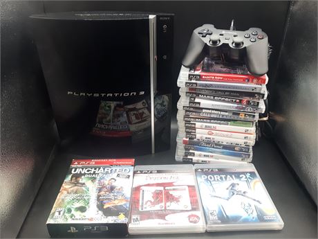 PS3 CONSOLE & GAMES - VERY GOOD CONDITION