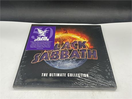 SEALED - 4LP BLACK SABBATH THE ULTIMATE COLLECTION - LIMITED ED. GOLD VINYL -