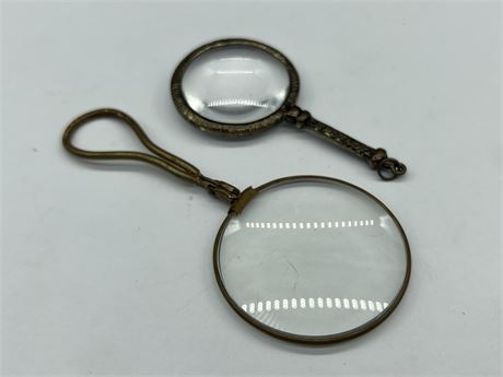 2 ANTIQUE LOUPES FOR JEWELRY MARKS