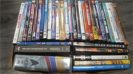 BOX OF DVD'S (approx. 60 movies)