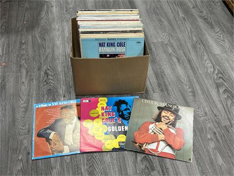 BOX OF RECORDS - MOSTLY JAZZ - CONDITION VARIES
