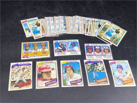 (32) 1980s MLB CARDS