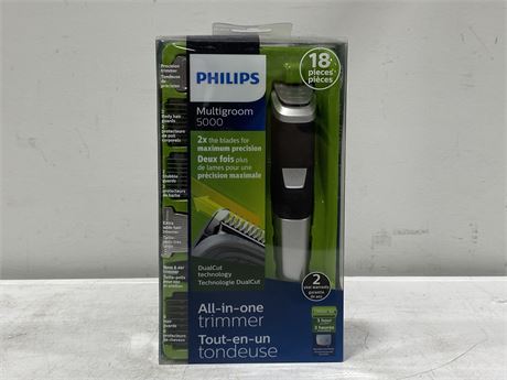 NEW PHILLIPS MULTIGROOM 5000 ALL IN ONE TRIMMER