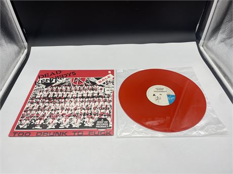 DEAD KENNEDYS - TOO DRUNK TO FUCK - AUSTRALIAN IMPORT RED VINYL - EXCELLENT (E)