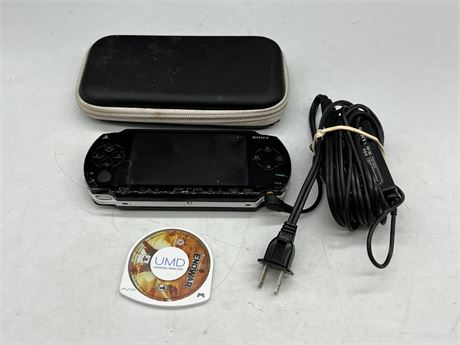 PSP W/CORD & GAME - WORKS
